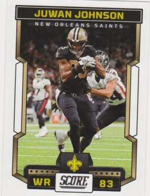 Juwan Johnson 2023 Score Football Card #56 New Orleans Saints - Image 1 of 2
