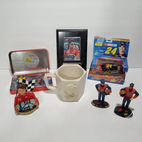Jeff Gordon Nascar Lot Ornament Car 2003-2005 Figures Mug Tin Car Racing Cover
