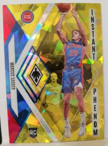 2023-24 Panini Phoenix #18 Marcus Sasser Instant Phenom Phoenix Yellow Ice #/175 - Bild 1 von 2