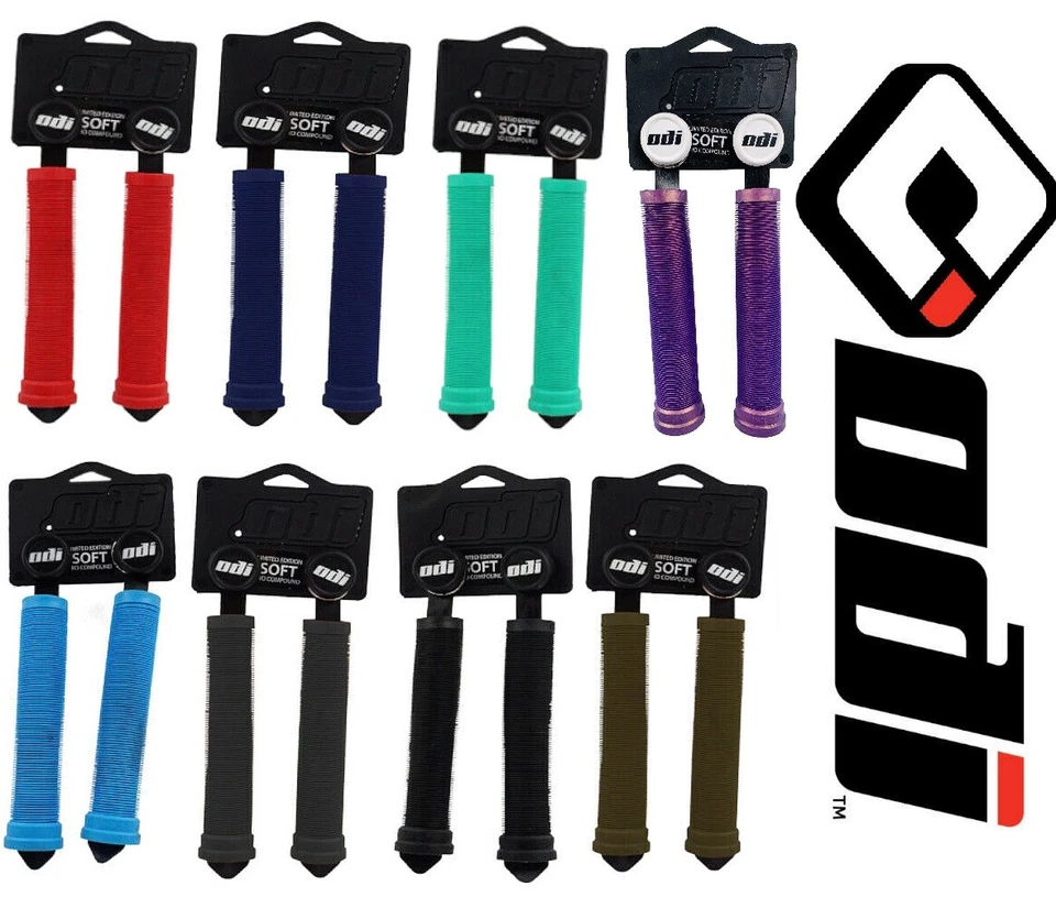 ODI X- Longneck Flangless Bike Grips 160mm Limited Edition Soft Pro Compound BMX - Image 1 of 1