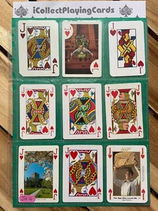 JH4 - Lot of 9 Single Swap Trading Playing Cards - Jack of Hearts -Various Backs - Picture 1 of 2