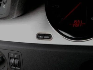 D VW Passat 3C Chrom Rahmen für Schalter Uhr Nullsteller - Edelstahl poliert - Picture 1 of 3