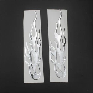 Universal 3D Flame Sticker Motorcycle Car Decal Decor Cruiser Chopper Dirt bike - Bild 1 von 6