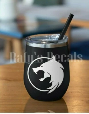 CALCOMANÍA VINILO LOBO VENTANA COCHE PORTÁTIL IPHONE VASO ELEGIR COLOR Y TAMAÑO Foto 1 de 4