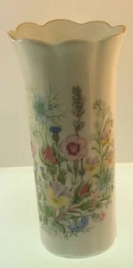 Aynsley Wild Tudor Fine Bone China Vase 15 cm mit gold vergoldeten Details - Bild 1 von 4