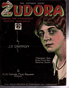 Zudora Sheet Music 1914 Marguerite Snow - Picture 1 of 2