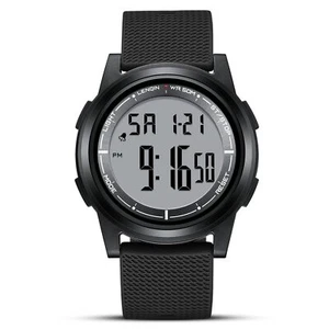 Mens Digital Watch Ultra Thin Minimalist Sports Waterproof Outdoor LED Screen - Picture 1 of 8