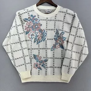 Suéter Floral De Colección Cricket Lane Para Mujer M Grannycore Cottagecore Prairie Años 80 - Imagen 1 de 7