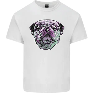 Un Carlino Cara Perro Algodón Hombre Camiseta Top - Imagen 1 de 106