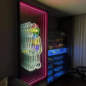 Custom Infinity Mirror Logo Sign✨, infinity mirror Business Bar Salon Wall Decor - Picture 1 of 24