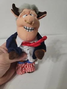 Meanie Beanie Babies Infamous Series BULL BILL CLINTON Pants Down New with Tags - Picture 1 of 4