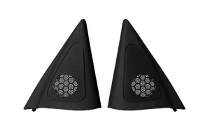 Mercedes Benz Door Mirror Triangle Covers - Black - W208 - Set - Picture 1 of 1