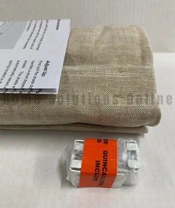 Pottery Barn Emery Linen Cordless Blackout Roman Shade Oatmeal 32" x 64" #1012 - Picture 1 of 5