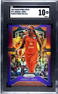 2020 Panini Prizm WNBA #37 Jonquel Jones Purple Prizm /125 SGC 10 Gem Mint - Picture 1 of 2