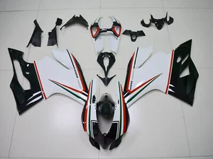 Injection Fairing Kit Bodywork Plastic ABS fit For Ducati 1199 2012-2015 #6 - Picture 1 of 5