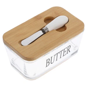 Butter Box Tray with Lid Airtight Dish Dispenser Container for Fridge - Picture 1 of 12