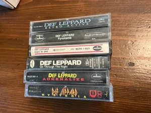 6 Vintage Def Leppard Cassettes - Picture 1 of 2