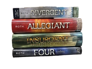 The Divergent Series 4 Book Set Allegiant Insurgent Divergent Veronica Roth - Imagen 1 de 1