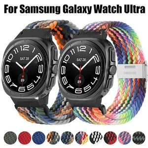 Braided Nylon Band Strap For Samsung Galaxy Watch 8 40/44mm/ Classic /Ultra 47mm - Picture 1 of 59