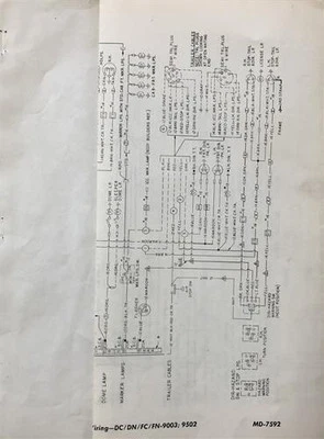 1973 GMC Astro 95 Chevy Titan 90 Foldout Cableado Diagrama 6 Cyl Cummins - Imagen 1 de 3