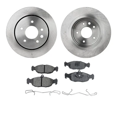 Rear Brake Disc Rotors and Pads Kit for Jaguar Vanden Plas XJR XJ6 XJS XJ12 - Image 1 of 4