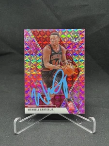 Wendell Carter Jr Autograph Signed 2019-20 Panini Mosaic NBA Prizm #107 Pink - Picture 1 of 3