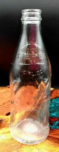 Vintage Pepsi geprägte 10oz Pop Flasche klar Soda - Bild 1 von 7