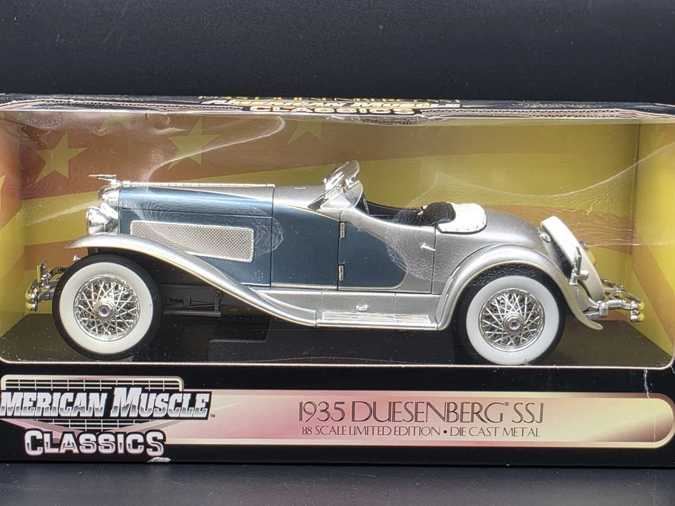 ERTL American Muscle 1935 Duesenberg SSJ Escala 1:18 Diecast Modelo Roadster Coche Foto 1 de 4