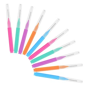 Limpiador de cepillo interdental 50 piezas cepillos de viaje para niños para aparatos ortopédicos - Imagen 1 de 12