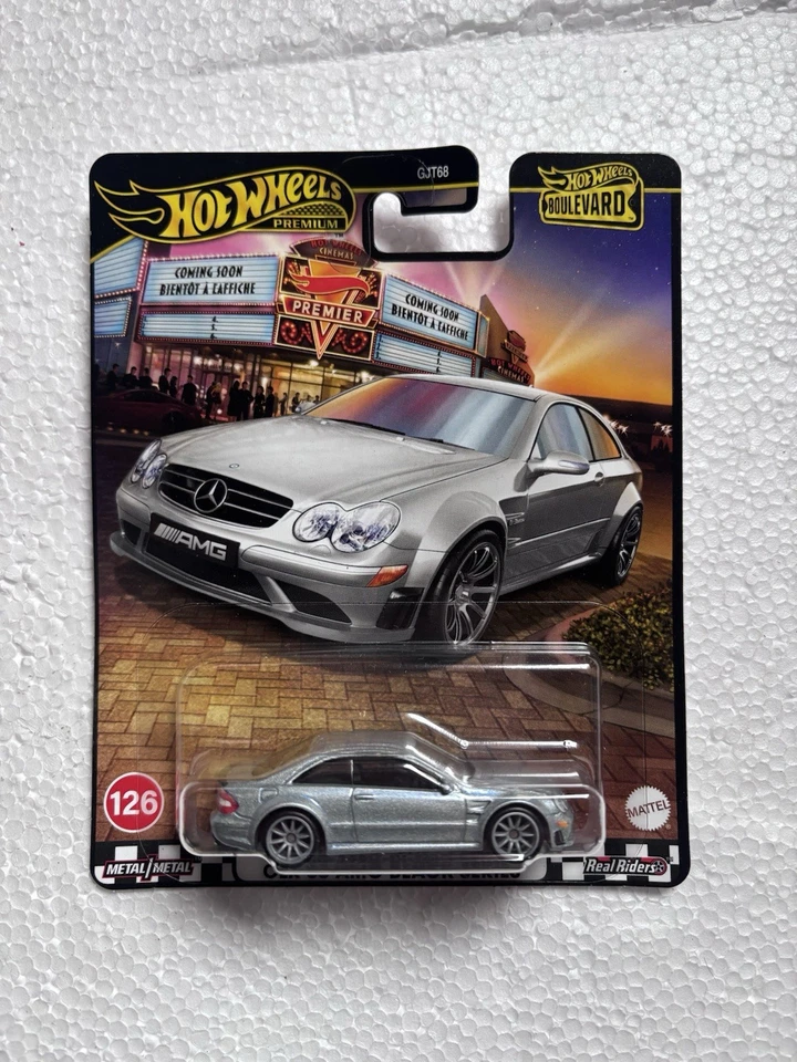 Hot Wheels Premium 2008 Mercedes Benz CLK 63 AMG Black Series - Immagine 1 di 1