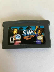 Sims Bustin' Out Nintendo Game Boy Advance, 2003 ungetestet Spiel ohne Anleitung - Bild 1 von 2