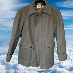 Vintage Pendleton Lobo Men's 38 Virgin Wool Removable Hooded Jacket Coat Zip - Picture 1 of 8