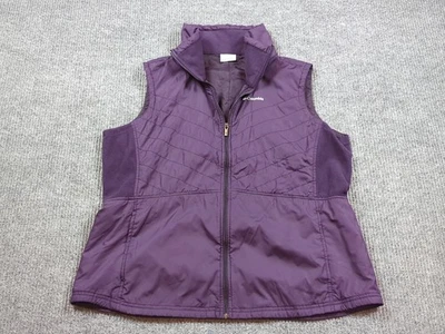 Columbia Jacket Womens 1X Purple Vest Puffer Full Zip Outdoor Hike - Image 1 of 4