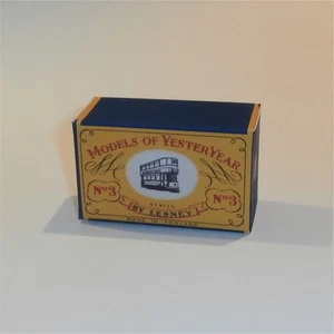 Matchbox Lesney Yesteryear 3 a E Class Tramcar C Style Repro Box - Picture 1 of 5