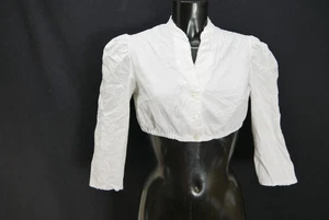 Gr.36 Dirndlbluse weiß Bluse für Dirndl C&A Baumwolle mit Spitze B11335 - Bild 1 von 4
