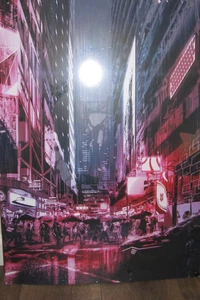 Brillo de escena de ciudad Displate Yorself 19 x 26,5 pulgadas - Imagen 1 de 4