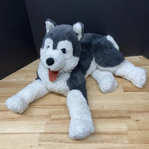 IKEA Livlig Gray White Husky Dog Plush 22” Stuffed Animal Toy Large Super Soft - Picture 1 of 7