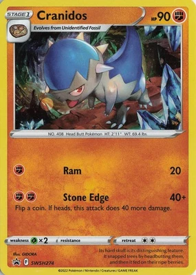 Cranidos - holo Promo – SWSH: Sword & Shield Promo Cards #SWSH274 Near Mint - Image 1 of 2