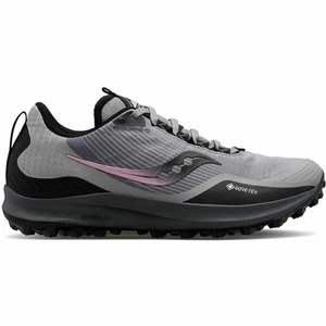 Saucony Peregrine 12 GORE-TEX Womens Trail Running Shoes Grey Waterproof GTX Run - Picture 1 of 5