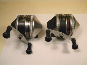 2 Vintage Zebco 33 Brown Casting Reel Made in USA - Bild 1 von 4