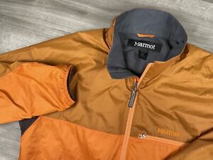 Marmot Mens Jacket Windbreaker Size XXL Orange Brown Outdoor Hiking Camping