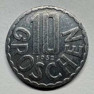 1962 Austria 10 Groschen - Beautiful Coin - #B-048 - Picture 1 of 2