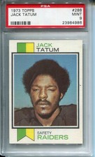 Jack Tatum Topps #288 PSA 9 Mint Rookie Card