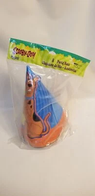 De colección Scooby Doo Fiesta de Cumpleaños Sombreros Paquete de 8 Nuevo Sello Warner Bros Foto 1 de 4
