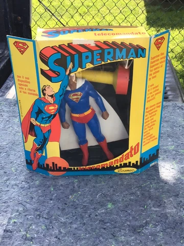 1978 COSMEC Superman Cosmo Jet W/Original Box Made In Italy *Very RARE* Cover