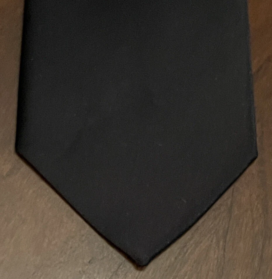 J. Ferrar Black 100% Polyester Men’s Neck Tie Made In China - Image 1 of 4