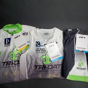 Louis Garneau Radfahren 3-teiliges Set - L Shirt, L Tank, M Shorts Fahrrad Trikot - Bild 1 von 12