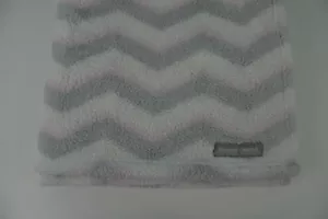 Blankets & Beyond Baby Blanket Chevron Gray White Pink Zig Zag Security Lovey - Picture 1 of 7