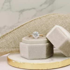 3.25 Ct IGI Certified Lab Created Diamond Wedding Ring 18k Yellow Gold Round Cut - Picture 1 of 13