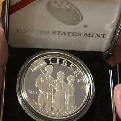 2014 Civil Rights Act of 1964 Proof Silver Dollar with US Mint Packaging & COA - Image 1 of 3